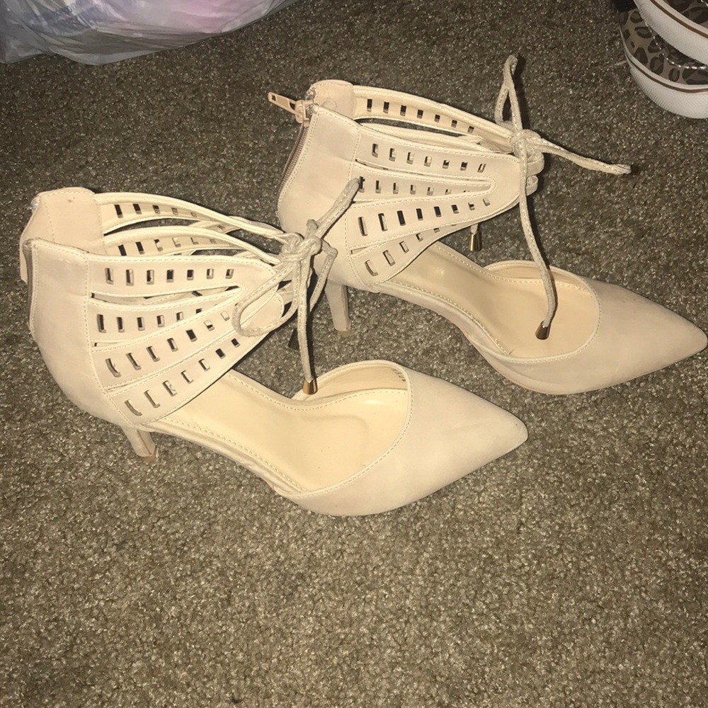 Nude color heels